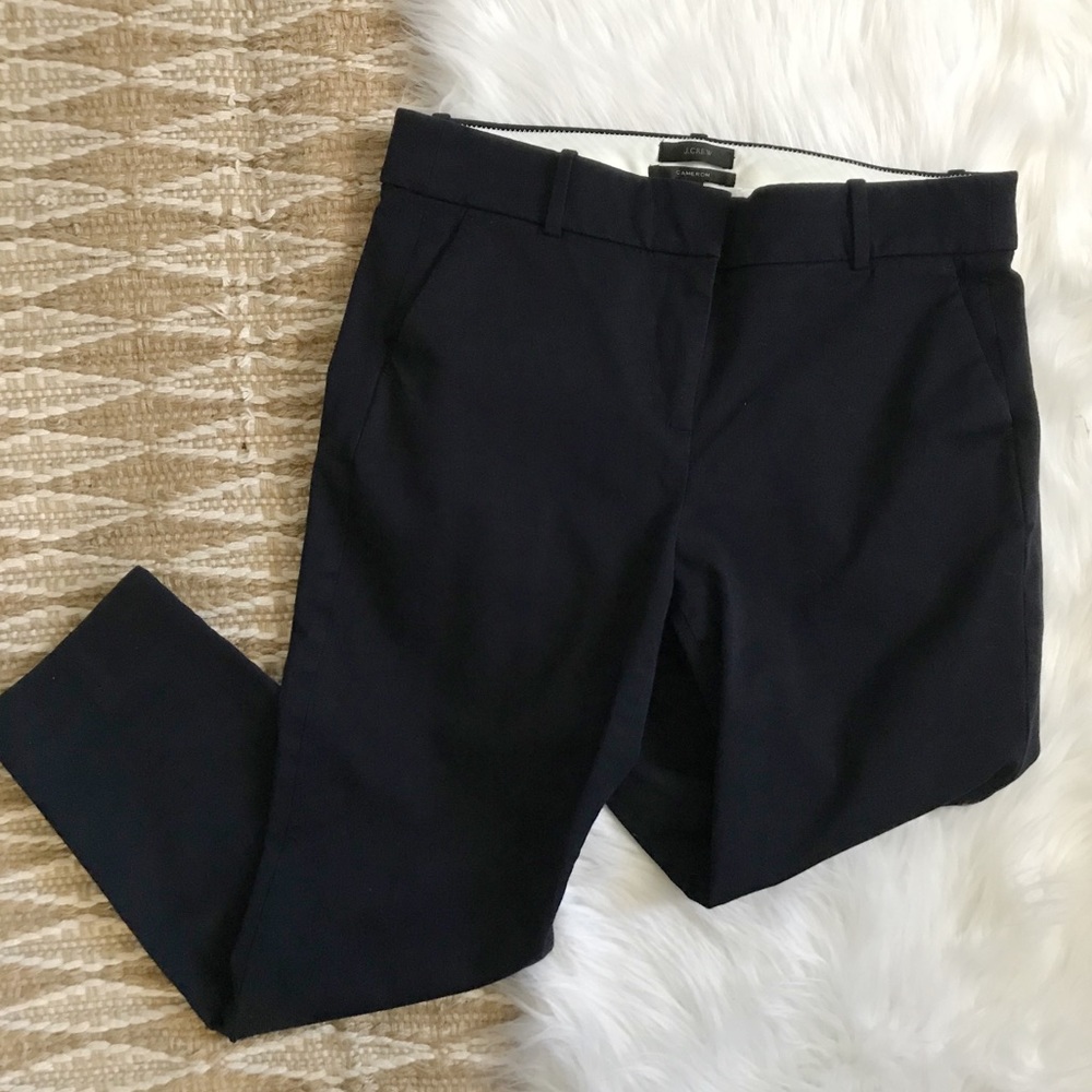 J. Crew Cameron Slim Crop Pants Bi-Stretch Cotton